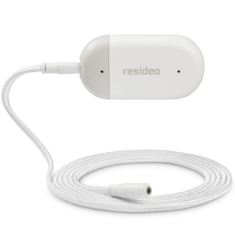 RESIDEO CHW3610W8001 leak detector front view with instant mobile alerts.