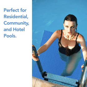 RESILIA Stay-Put ladder mat eco-friendly materials support sustainable pool care