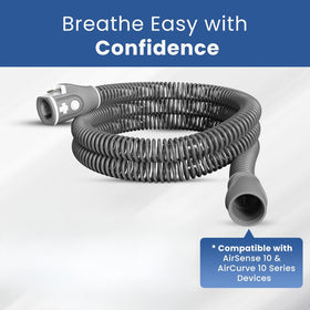 RespiraX Air Sense 10 hose close-up highlighting durable fittings for longevity.