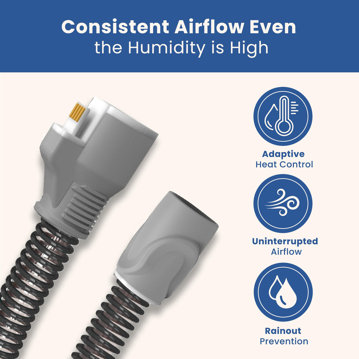 RespiraX tubing compatible with Air Sense Series 11 devices.