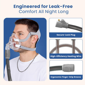 Easy installation of RespiraX Series 11 tubing for quick replacement.