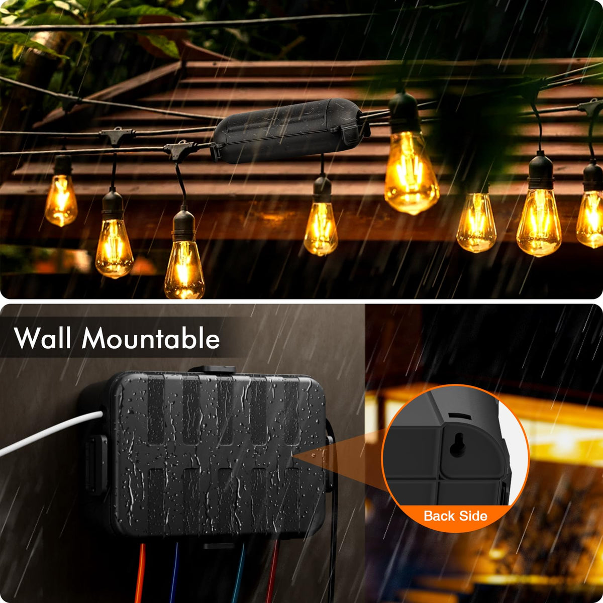 Restmo outdoor box weatherproof close-up highlights lockable latches.