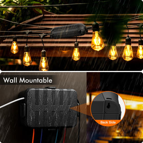 Restmo outdoor box weatherproof close-up highlights lockable latches.