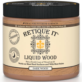 Retique It dark-wood base coat for a rich foundation ready for staining.