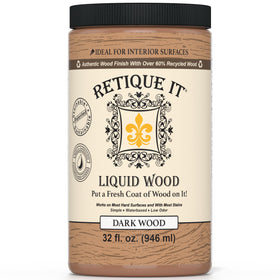Retique It bottle with improved formula promises smoother application on wood projects.