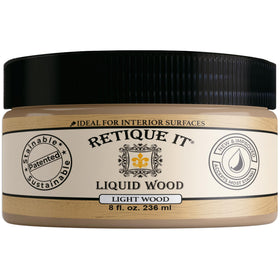 Retique It Light Wood Coating bottle ready for staining projects.
