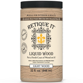 Retique It new formula bottle shows improved adhesion for authentic wood finish