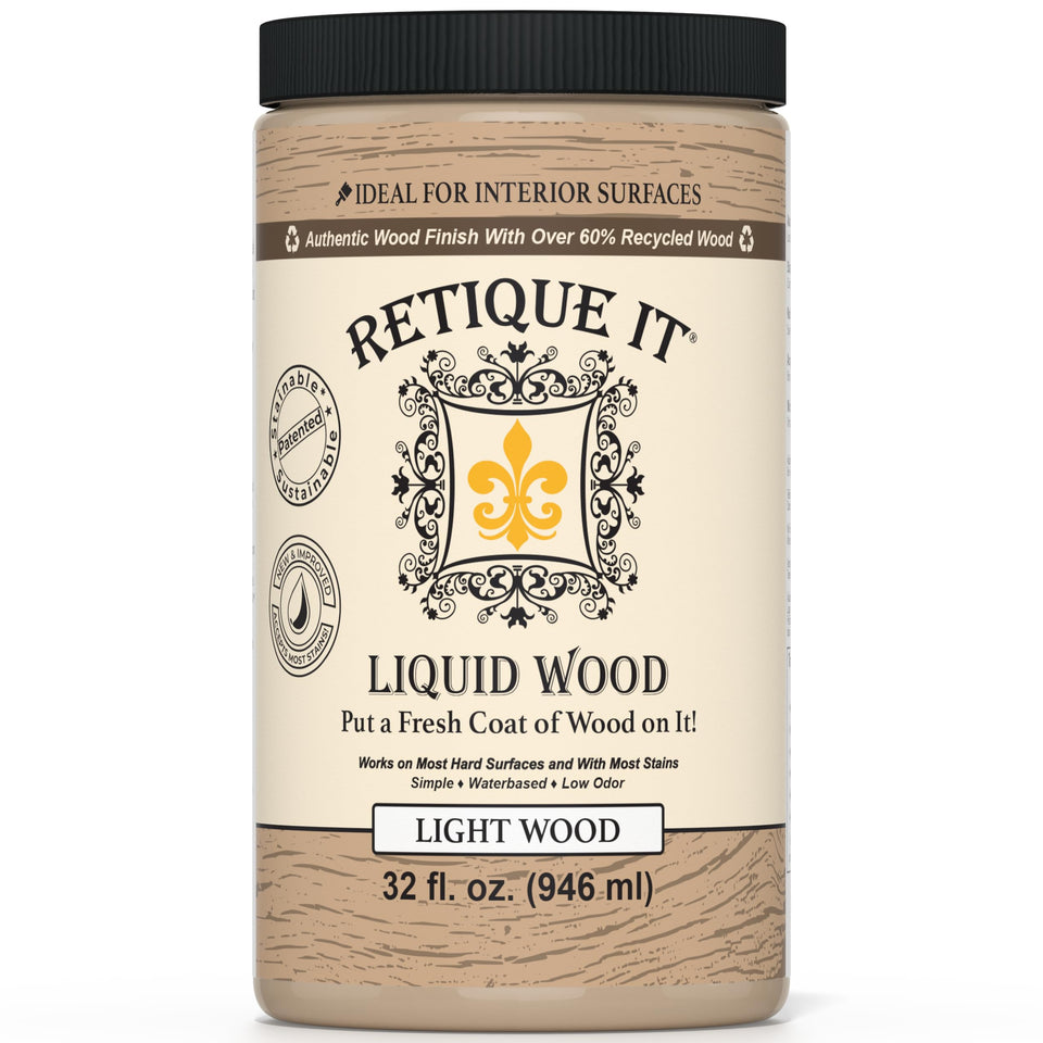 Retique It new formula bottle shows improved adhesion for authentic wood finish