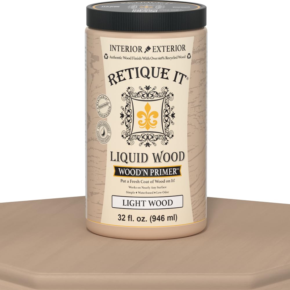 Stained finish after Wood'n Primer showcases genuine wood look.