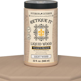 Stained finish after Wood'n Primer showcases genuine wood look.