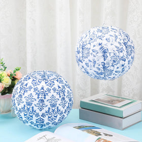 Retisee porcelain print lantern with blue patterns for weddings