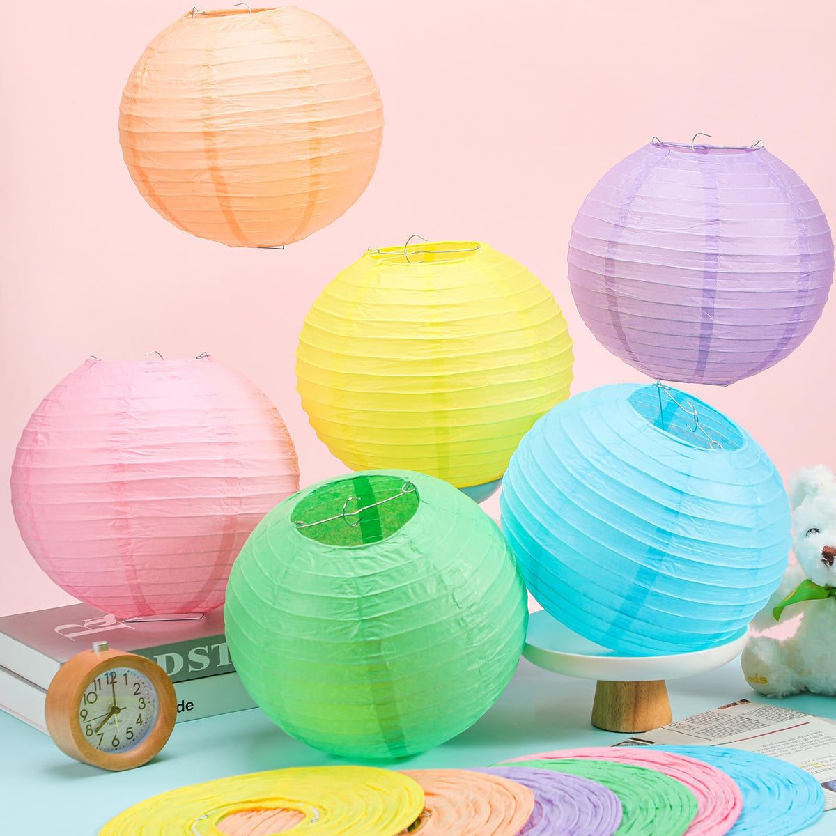 Retisee blue pastel lanterns hanging for elegant ceiling decor