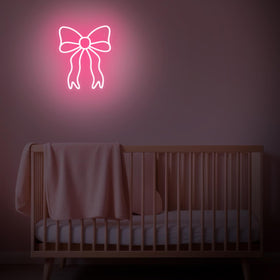 Retisee pink bow neon sign gift-ready decor for celebrations