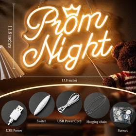 Retisee Prom Night neon sign wall-mount ready for easy display