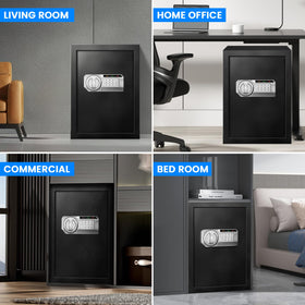 RETLLAS 2.5 Cu Ft Safe Box compact storage for cash, jewelry, and documents
