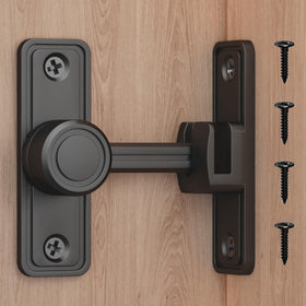 RETRIN barn door latch 90-180 swing secures interior privacy.