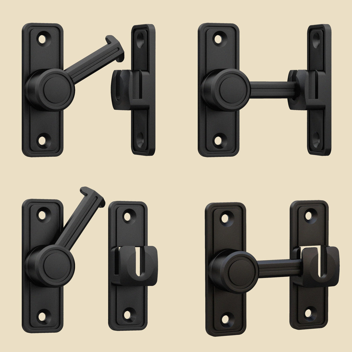 RETRIN barn door latch modern minimalist aesthetic enhances interior doors.