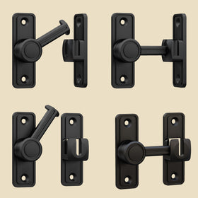 RETRIN barn door latch modern minimalist aesthetic enhances interior doors.