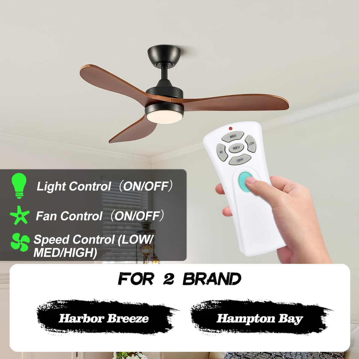 RETROSUN light dimmer button adjusts room brightness for mood lighting.