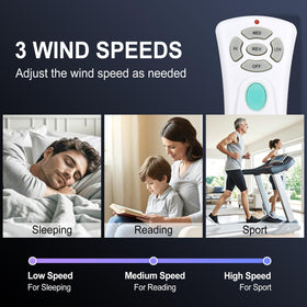 RETROSUN reverse function button to change fan direction easily.