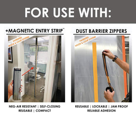 RE-U-ZIP mounting strip refills close-up showing adhesive area for strong grip