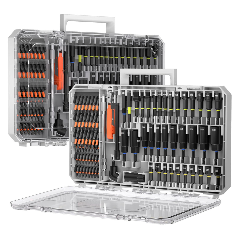 Revvstark 86pcs magnetic nut driver set with organized storage for quick access
