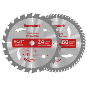 Revvstark 6-1/2 inch blade with 24T delivers precise softwood cuts