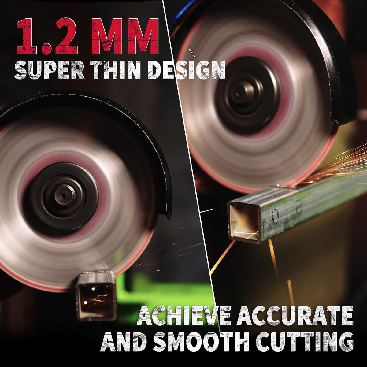 Rim with rounded holes aids heat dissipation during use.