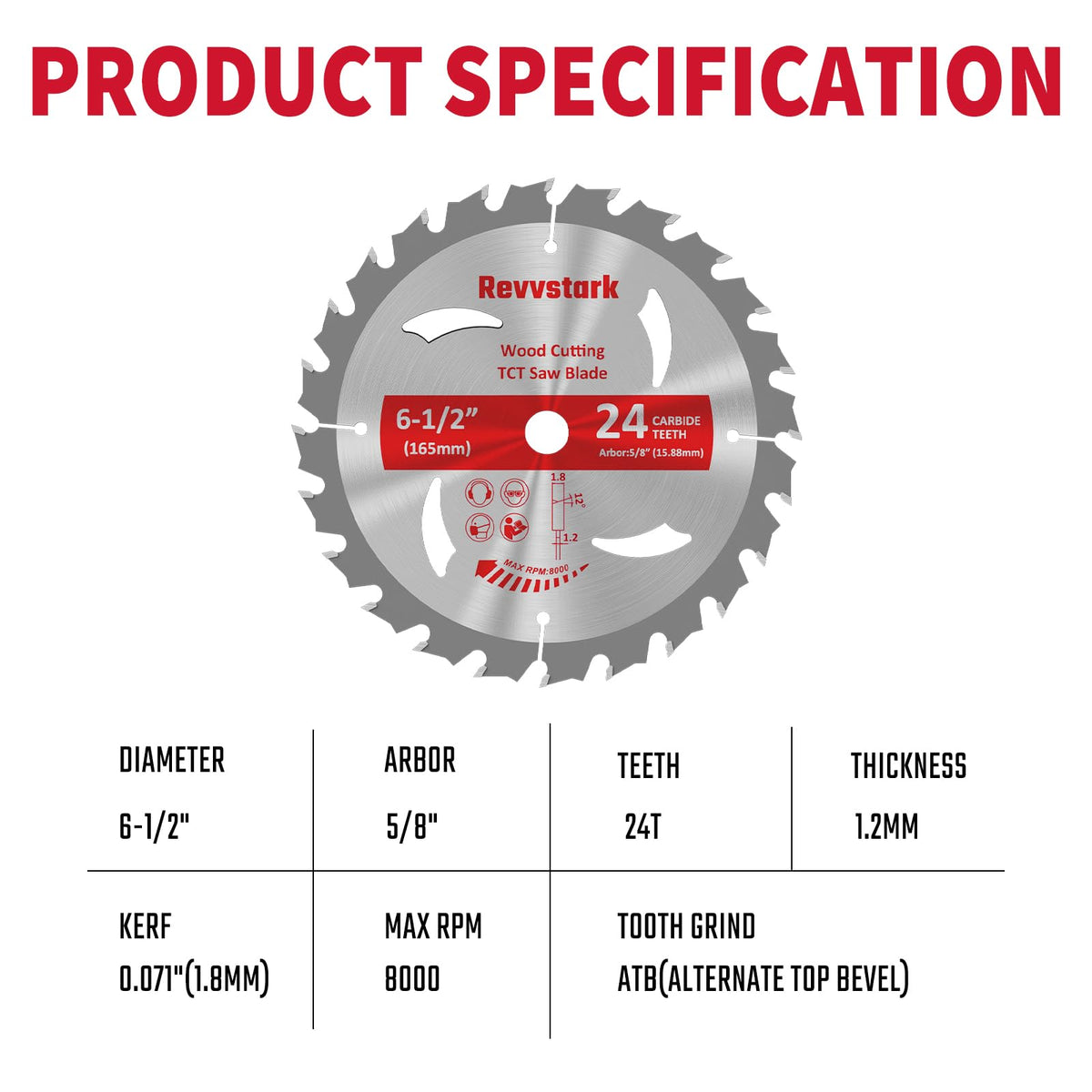 Revvstark laser-cut kerf design for clean, precise cuts.
