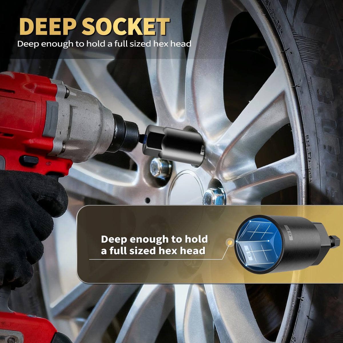 Revvstark universal socket for flexible fit across sizes