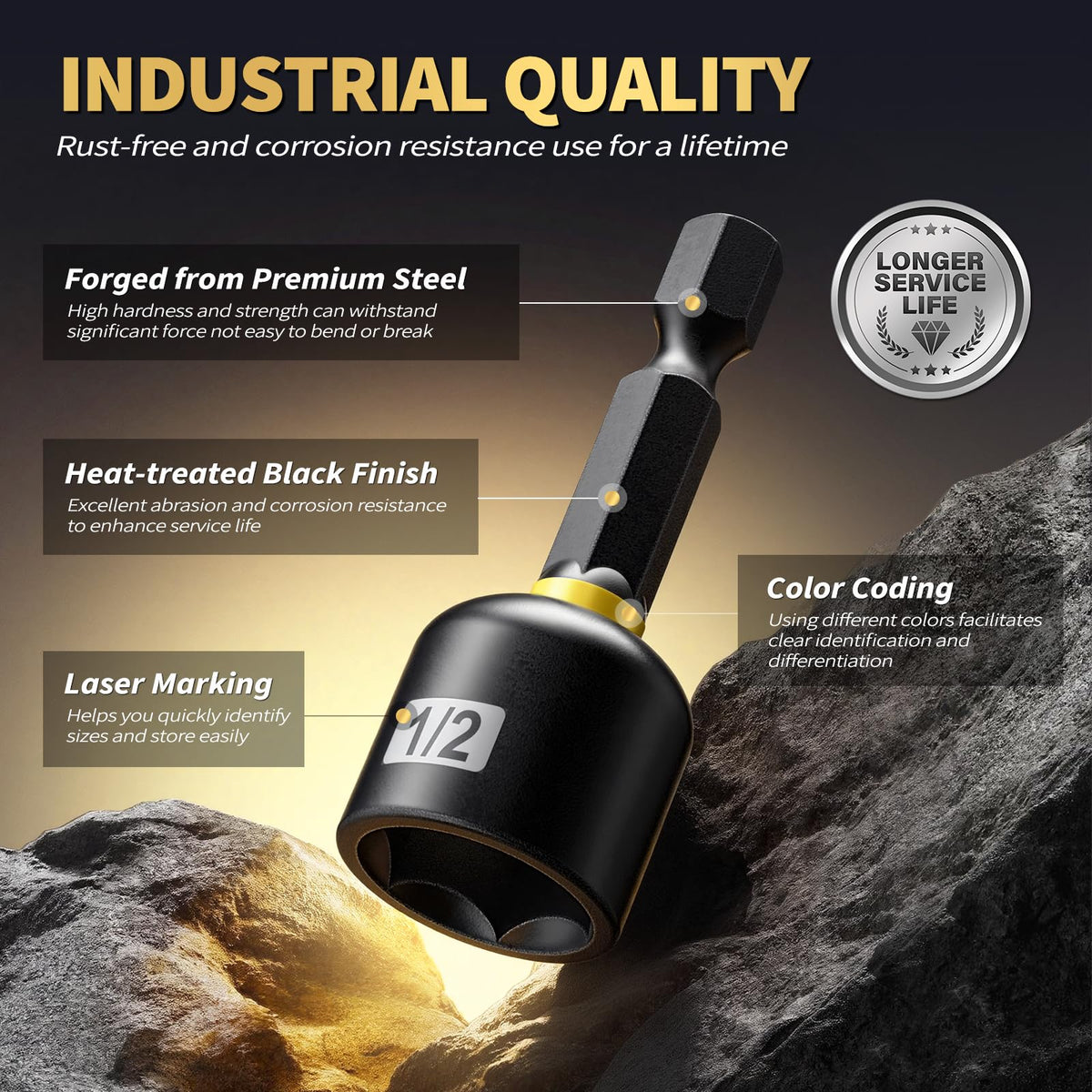 Revvstark wing nut driver for securing wing-style fasteners