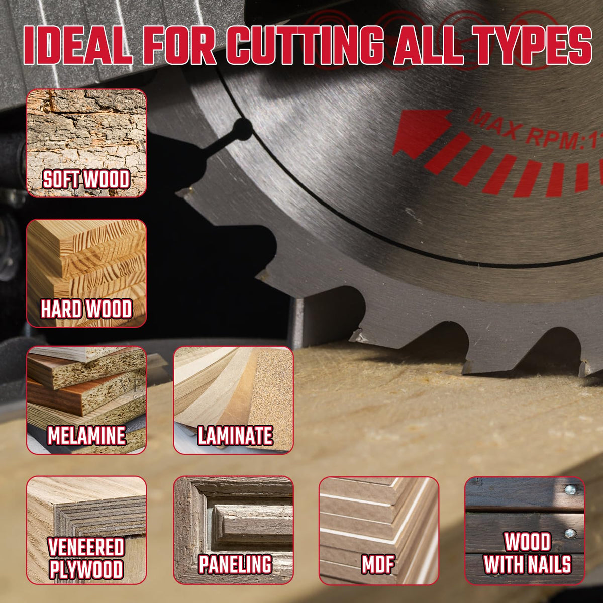 Revvstark blade suitable for general wood cutting applications