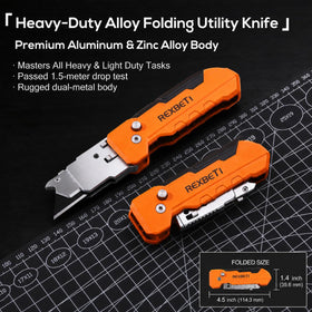 REXBETI built-in blade storage holds spare blades for quick swaps.