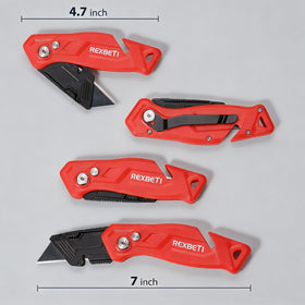 REXBETI knife cuts rope even when closed for quick tasks.