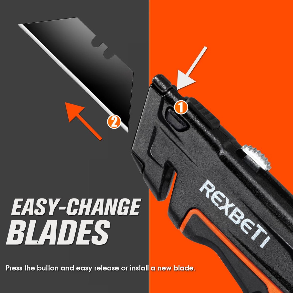 REXBETI cuts cardboard and boxes with control and ease.