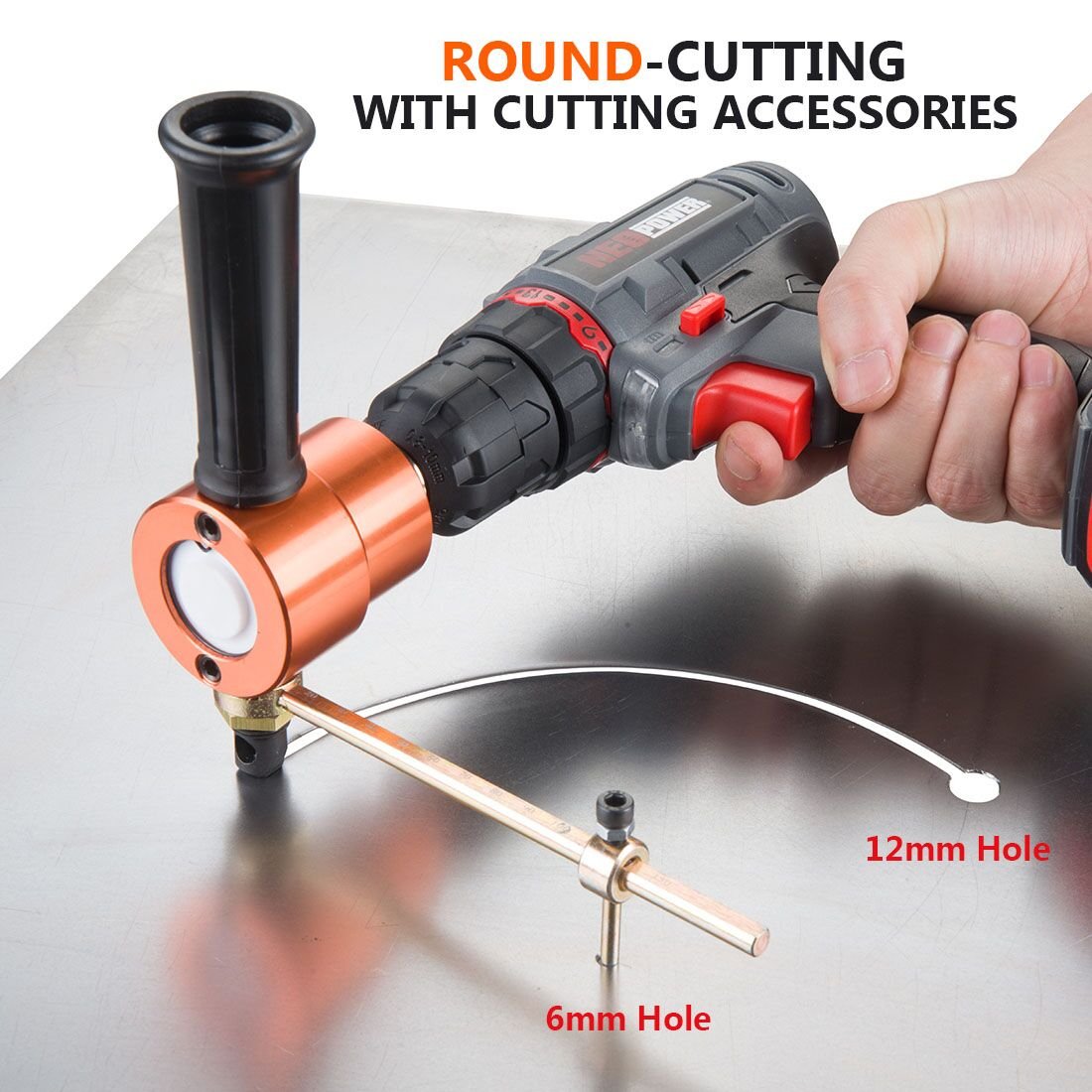 REXBETI cutting head allows round and straight cuts with ease.