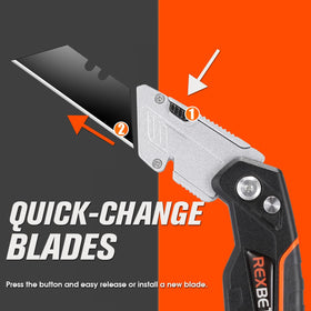 REXBETI includes twenty extra blades for extended projects.