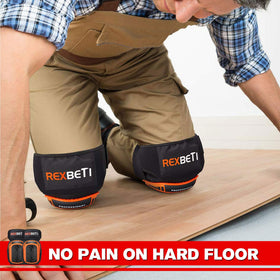 REXBETI knee pads with an extra-long strap for a tighter hold