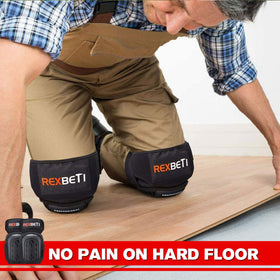 REXBETI knee pads offer an extra-long strap for adjustable, secure wear.