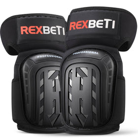 REXBETI knee pads with foam cushion provide comfortable kneeling support for long tasks.