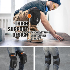 REXBETI knee pads PVC shell with reinforced stitching for durability