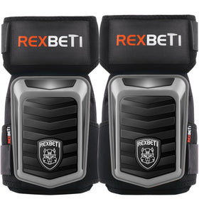 REXBETI knee pads with secure-fit strap for all-day comfort during work