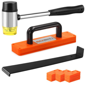 REXBETI laminate install mallet with double-faced head and ergonomic handle for precise tapping