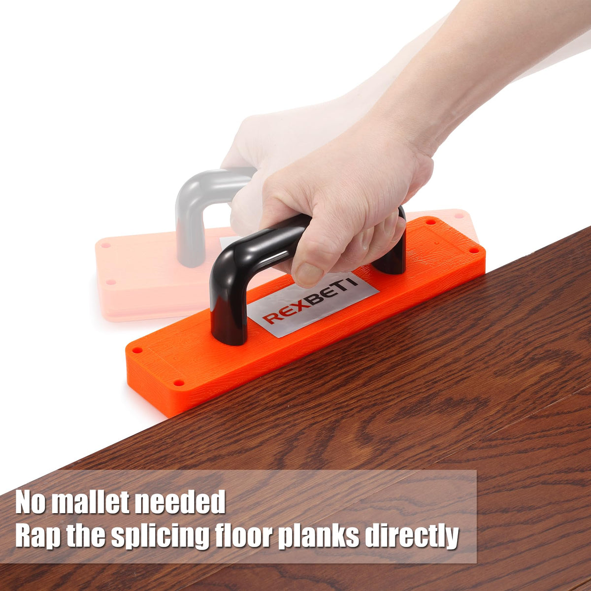 REXBETI laminate install pull bar crafted from steel with soft back pads for floor protection
