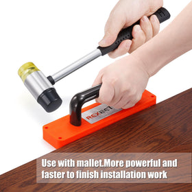 REXBETI laminate install tapping block made of polypropylene with comfortable grip