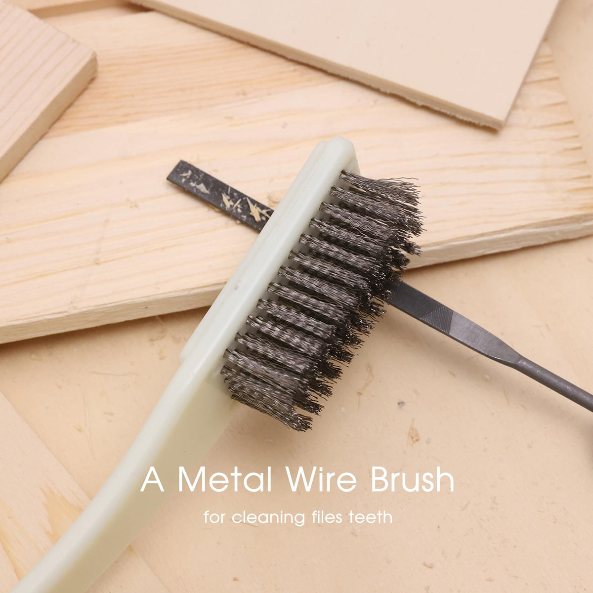 REXBETI metal brush for deburring and surface prep