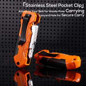 REXBETI 2-in-1 tool handles packaging, tape, and light scraping.