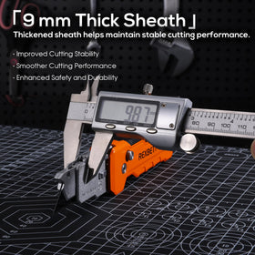 REXBETI quick blade-change feature enables tool-free replacement.