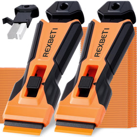 REXBETI Razor Scraper Tool pack for versatile surface preparation and easy sticker removal.