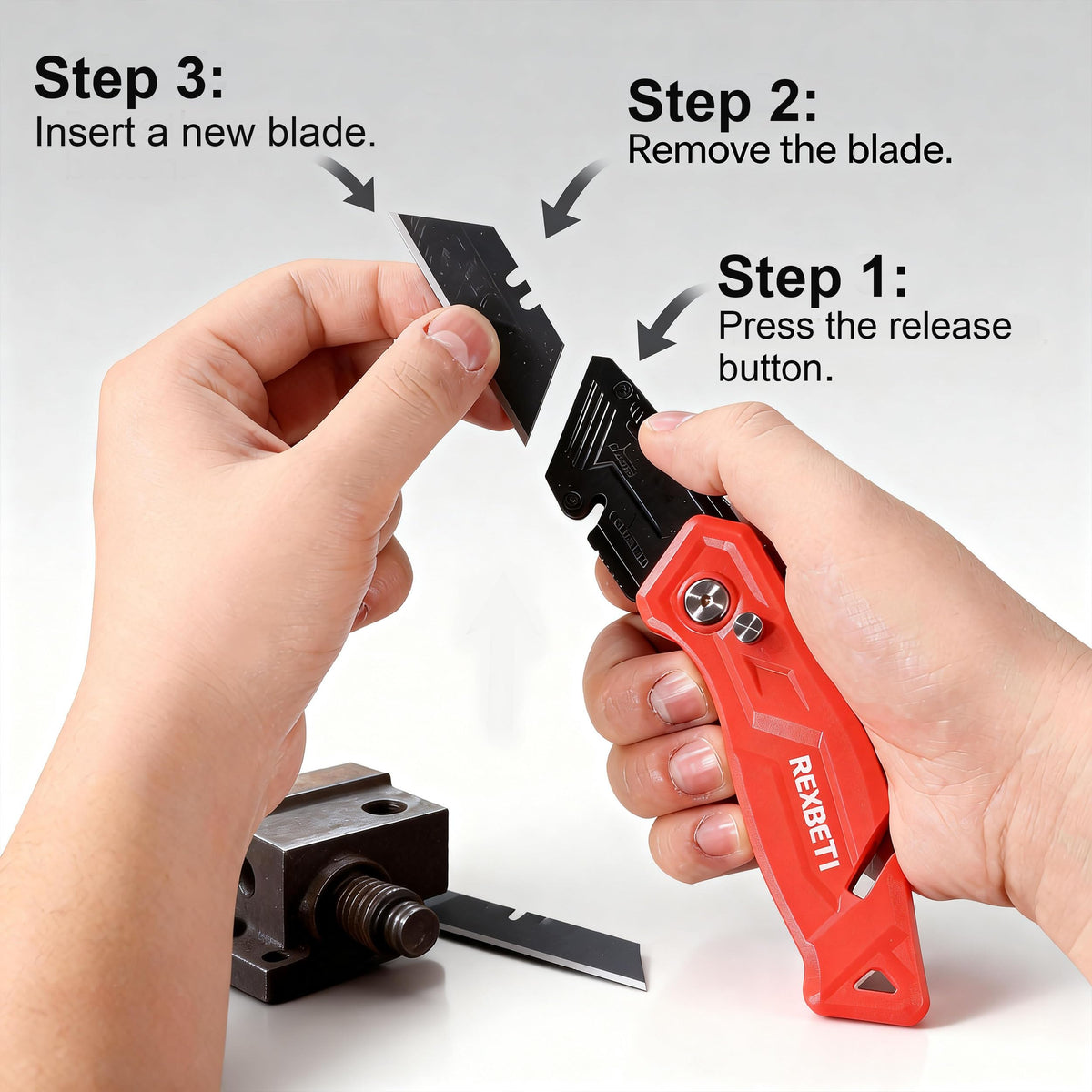 REXBETI value pack includes four knives and twenty replacement blades.